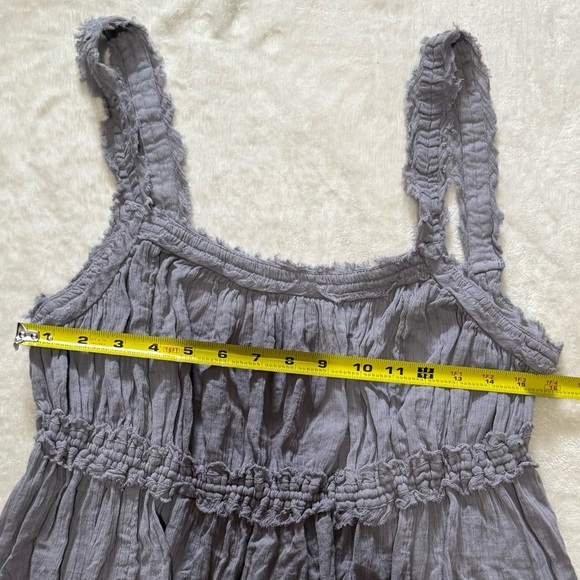 Free People Gray Sleeveless Sundress Mini - Picture 3 of 6
